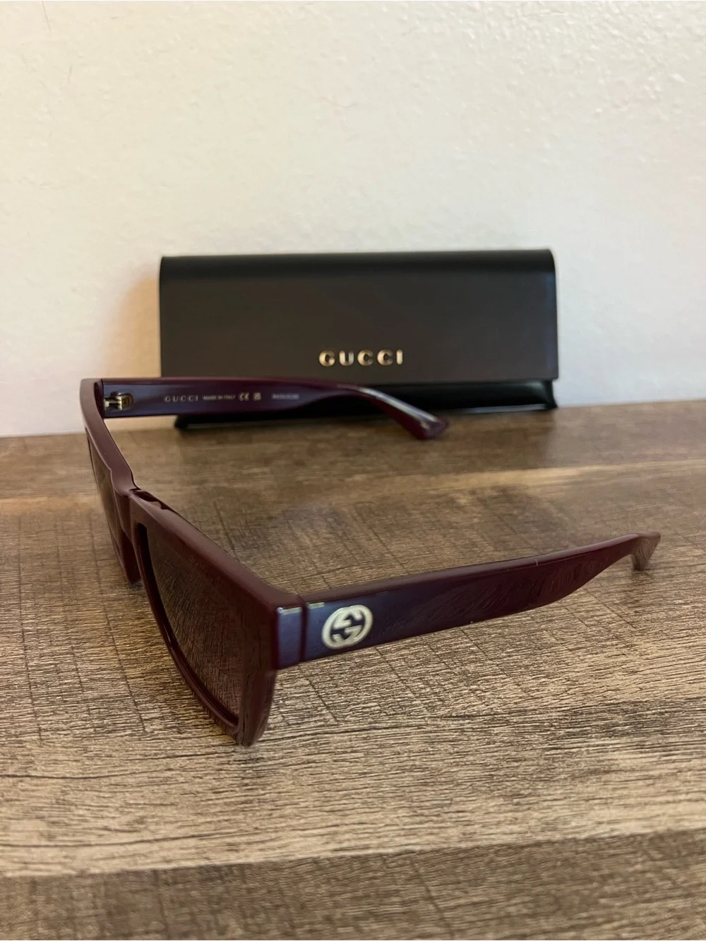 Gucci GG1714S-003 Burgundy Cat-Eye 54mm Sunglasses